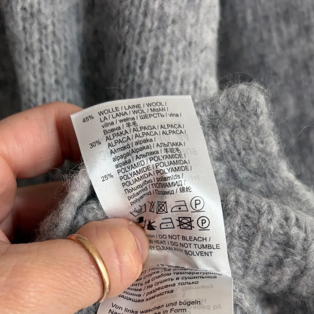 LUISA CERANO Brushed Knitted Wool Alpaca Knit Sweater